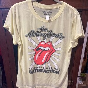 Rolling Stones Tee Shirt, yellow
